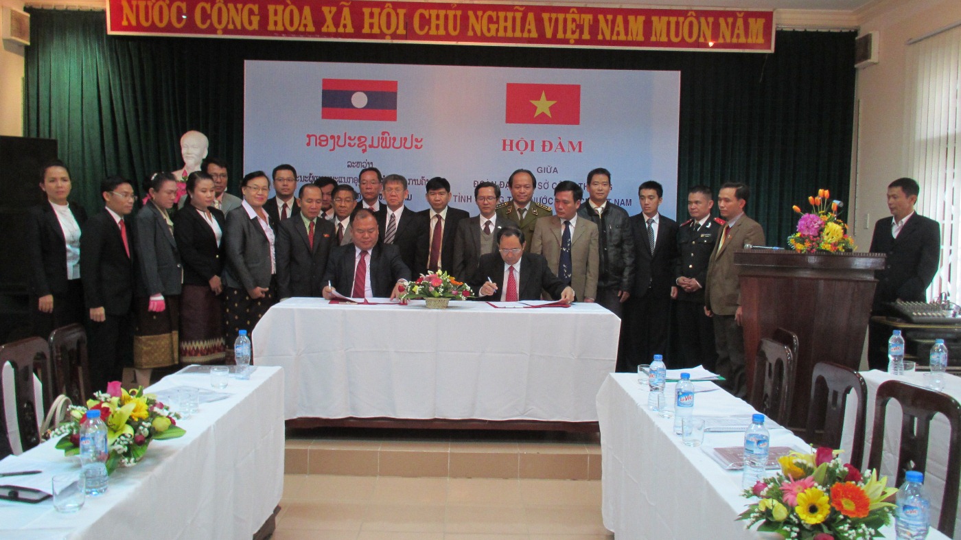 Hội đàm giữa Sở Công Thương 2 tỉnh Quảng Trị, Việt Nam và Savanakhet, Lào